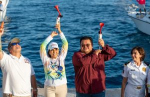 Mara Lezama y Chacón dan salida a participantes del 55 Rodeo de Lanchas Mexicanas Cozumel 2026